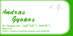 andras gyopos business card